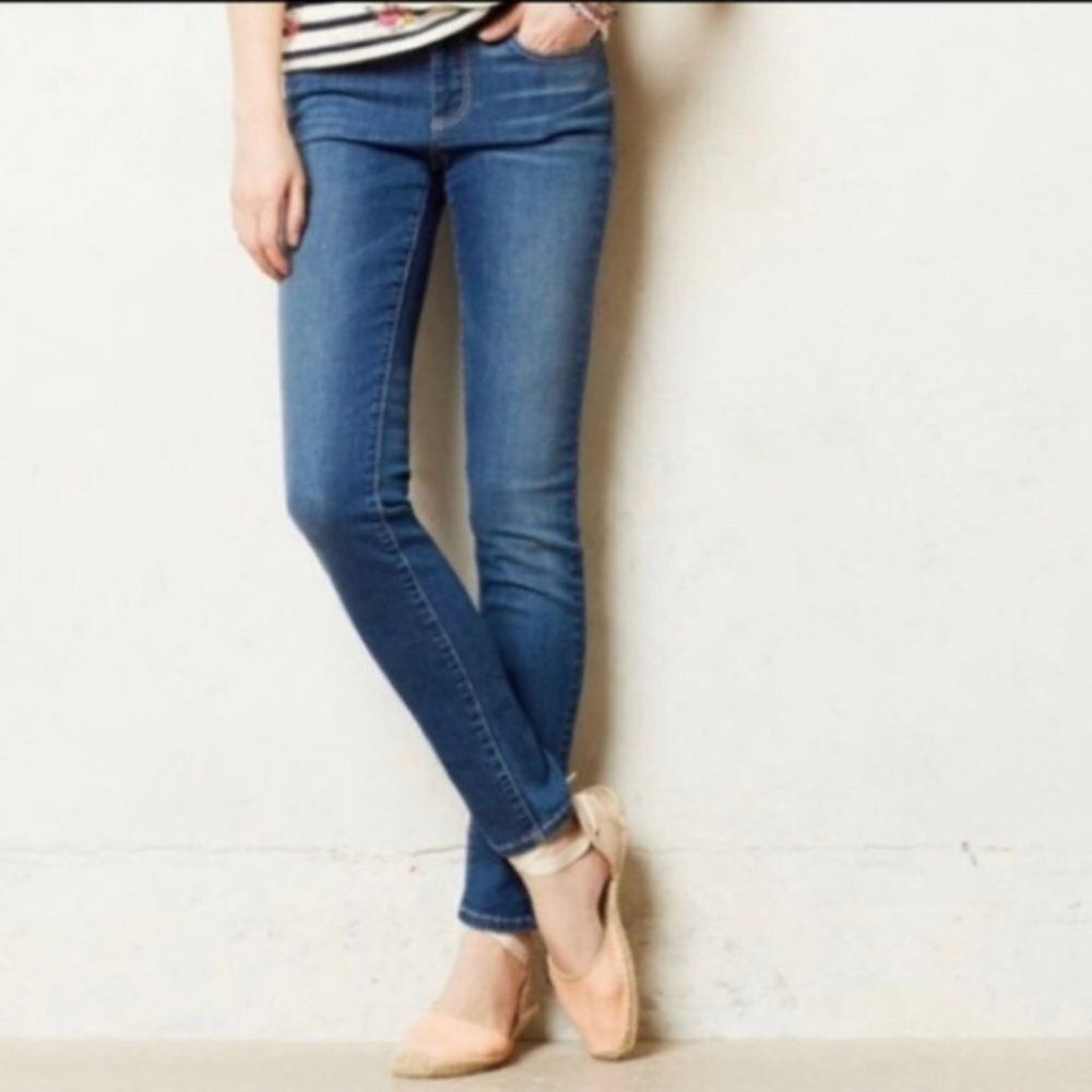 28 Anthropologie Pilcro Blue Skinny Jeans